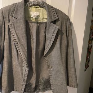Escada Wool Jacket and Shirt Set Size 38